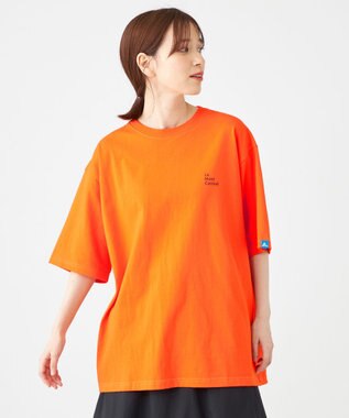 SHARE PARK LADIES 【EC限定カラーあり・UVカット・吸水速乾】カラフルロゴバックプリントＴシャツ オレンジ系