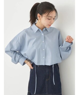 earth music&ecology ドロストヘムショートシャツ Sax