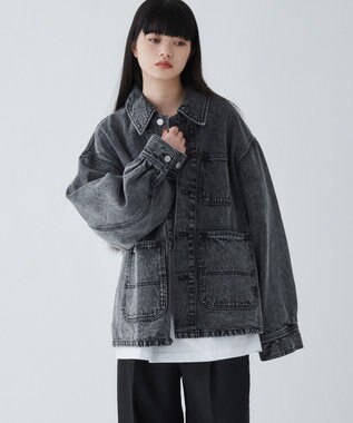 WEGO デニムカバーオール ブラック