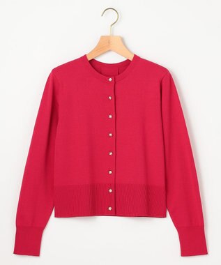 組曲 フラワーメタル ニット カーディガン チェリー