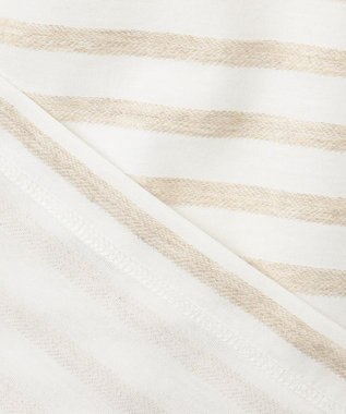 JOSEPH ABBOUD MOUNTAIN 【SPACE】OGリネンボーダー Tシャツ アイボリー系2