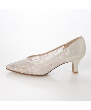 Riz raffinee <Riz raffinee>Ｖカットレースパンプス シルバー