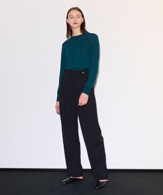 JOSEPH ドレーピーウールビスコース　トラウザーズ Black