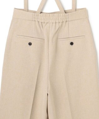 uncrave ウォッシャブルドライサップ バミューダパンツ（サスペンダー付き） シャンブレーベージュ