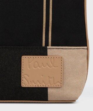 Paul Smith ウーブンストライプ ミニショルダーバッグ ブラック