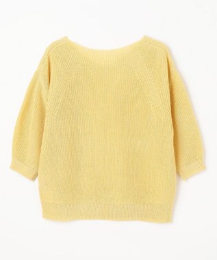 ANY L 【洗濯機可/前後着用可/アンチピリング】２ＷＡＹドライニット イエロー