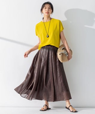 23区 【CLASSY.6月号掲載】ビジュー フラット サンダル ダークブラウン系