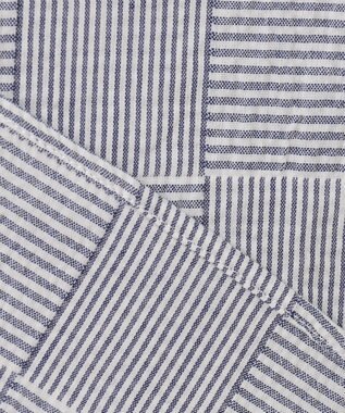 J.PRESS MEN 【クールマックス】パッチワークサッカー プルオーバー ネイビー系9