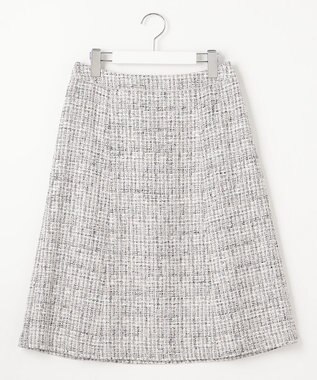J.PRESS LADIES 【セットアップ対応】ファンシーツイード スカート ホワイト系