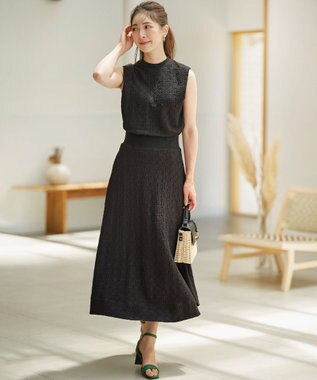 組曲 L 【2SET】ストレッチジャカード セットアップ ブラック系