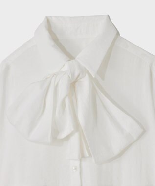 GRACE CONTINENTAL ボウタイシアーシャツ キナリ