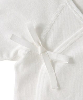 MIKI HOUSE HOT BISCUITS フライス 短肌着 無地 白