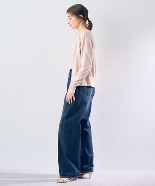 YECCA VECCA ラメ混クルーネックカーディガン Pink