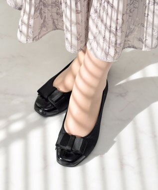 Bridget Birkin ＜3E＞【Bridget Birkin walk】リボンウォーキングパンプス ブラックコンビ