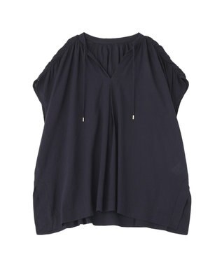 AMERICAN HOLIC フレンチスリーブスキッパーブラウス Dark Navy