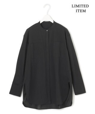 ICB 【WEB限定・洗える】ライクアウーブン バンドカラーカットソー