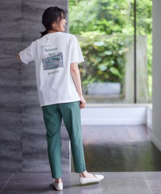 ANY L 【ウエストゴム/ストレッチ】大人の７daysデイリーパンツ グリーン