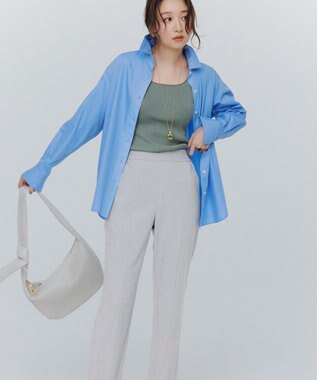 23区 L 【CLASSY.5月号掲載/洗える】CANCLINI ベーシック シャツ サックス系