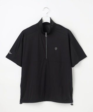 23区GOLF 【MEN】エアリージャージ半袖プルオーバー ブラック系