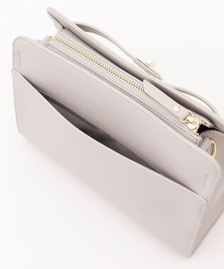 J.PRESS LADIES 【2way・セットアイテム】ノーブルショルダー バッグ ライトグレー系