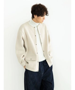 CRAFT STANDARD BOUTIQUE ニットフリースカーディガン Ivory