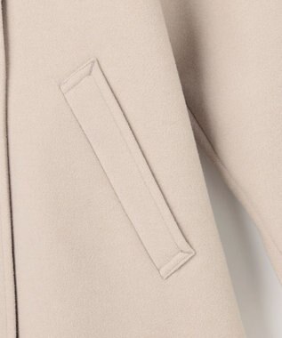 ANY SIS S ウールライクスタンドカラー ミドルコート アイボリー