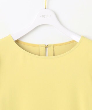 ANY SIS 【撥水・接触冷感・UVカット】コンフォートイージーペプラム  ブラウス イエロー
