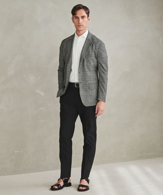 GOTAIRIKU 仕事で着られる綿パン【吸水速乾/ストレッチ/折り目加工】クールマックスコットンパンツ_ノータック（25年モデル） ブラック/新色