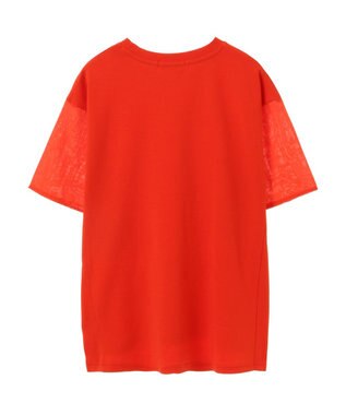 AMERICAN HOLIC 異素材ショルダー切替カットプルオーバー Red