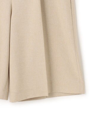 uncrave ウォッシャブルドライサップ バミューダパンツ（サスペンダー付き） シャンブレーベージュ