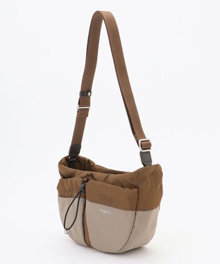 Y'SACCS ドローストリング コンビカラーショルダー mini チョコ