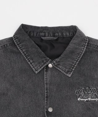 WEGO 【ユニセックス着用ITEM/MLサイズ展開】デニムスタジャン デニムブラックソノタ