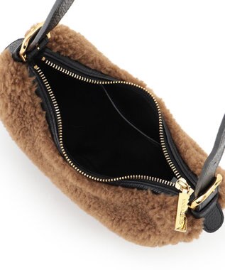 23区 【VIOLAd'ORO】ボア ワンショルダーバッグ ブラウン系