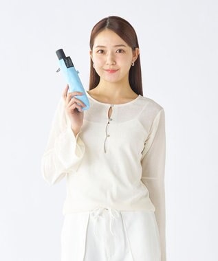 MOONBAT 【遮光100％/超軽量/自動開閉】マジで軽い傘 晴雨兼用 折りたたみ日傘 マジカルテックプロテクション 50cm ペールスカイ