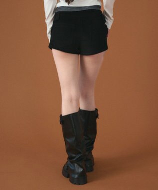 WEGO コーデュロイマイクロショートパンツ ブラック