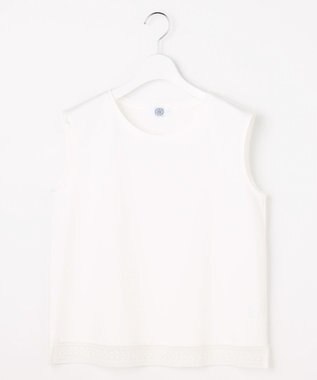 J.PRESS LADIES コットンスムース ノースリーブ カットソー