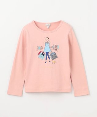 組曲 KIDS 【110-140㎝】Shopping Paris Tシャツ ピンク