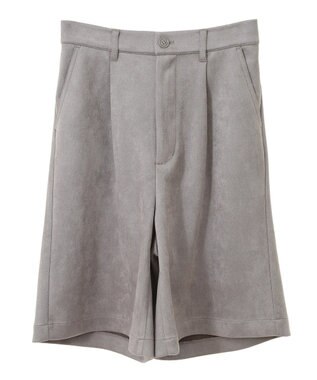 Green Parks ・ＥＬＥＮＣＡＲＥ　ＤＵＥ　スエードポンチハーフパン Gray Beige