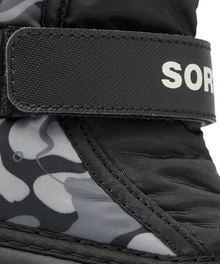 SOREL SOREL/ 【KIDS】チルドレンズ フルーリーブーツプリント /ソレル Black、 Quarry