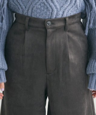 Green Parks ・ＥＬＥＮＣＡＲＥ　ＤＵＥ　スエードポンチハーフパン Charcoal Gray
