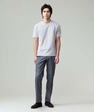 J.PRESS MEN 【ストレッチ】グリストーンダンプ ステムテーパードパンツ グレー系