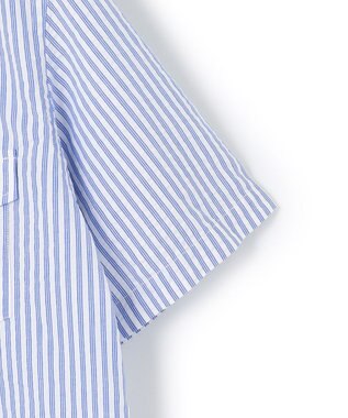 J.PRESS MEN 【WEB・一部店舗限定】シアサッカーストライプ シャツ/B.D ブルー系1