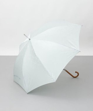 AURORA 【 NINA RICCI（ニナ リッチ）】リボン柄無地ジャガード雨傘（長傘） ミントグリーン