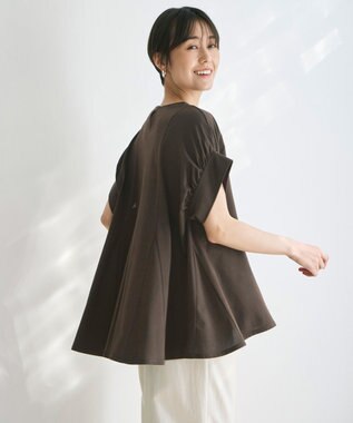 UNFILO ヒートシールドジャージー ボリュームフレアT ブラウン