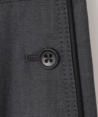 J.PRESS LADIES L 【洗える・防シワ・速乾】ツイルシャンブレー ワイド パンツ ブラックシャンブレー系