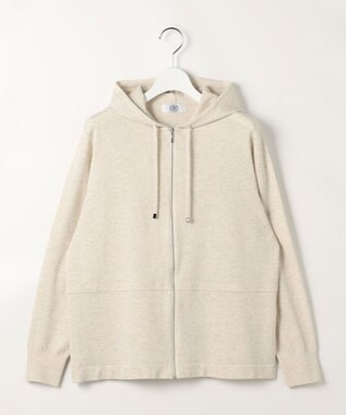 J.PRESS LADIES Hood Cardigan ニット パーカー ナチュラル系