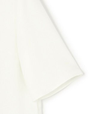 23区 【吸水速乾/UVカット/接触冷感】ストレッチジョーゼット シアーコンビ カットソー ホワイト系