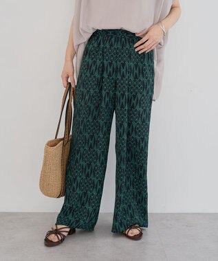 Green Parks 柄イージーパンツⅠ（ワイド） Green