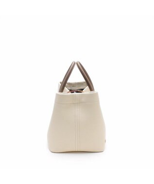 A.D.M.J. 【牛革】モーツァルト/スパニッシュレザーバイカラー金ボタントートM ムーン/カラメル