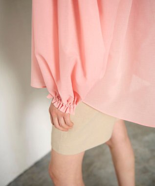 GRACE CONTINENTAL ドルマンボリュームシャツ ピンク